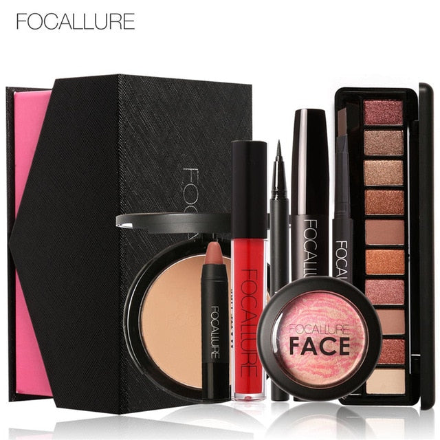 FOCALLURE 8Pcs Daily Use Cosmetics Makeup Sets