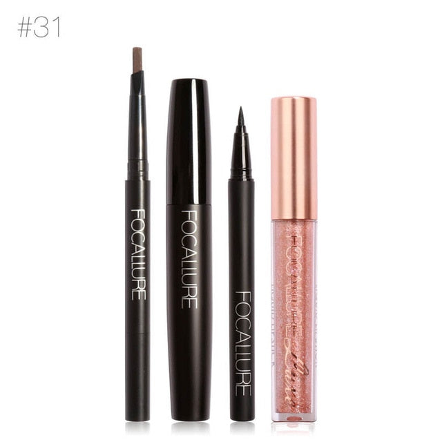 FOCALLURE New 4Pcs Easy Lip Makeup Set