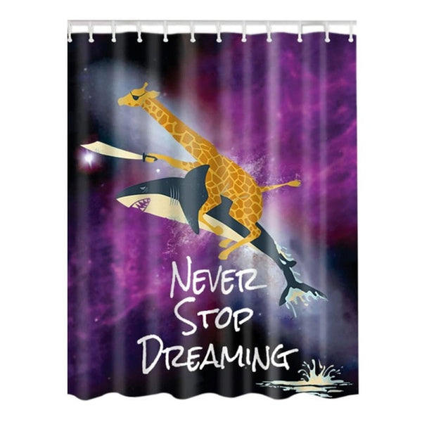 Design Digital Technology Graphic Print Shower Curtain Set