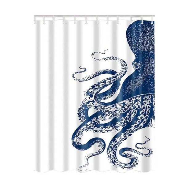 Design Digital Technology Graphic Print Shower Curtain Set