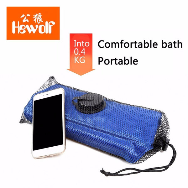 Hewolf 20L Summer Outdoor Folding Solar Heating Water Bag With Thermometer