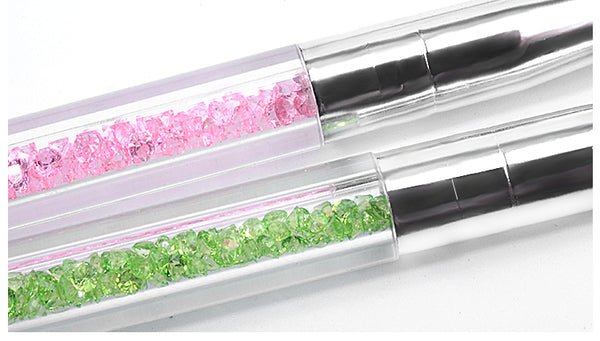 1Pc Cosmetic Makeup Double-end Silicone Eye Shadow Eyeliner Brush