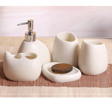 5 Pcs/Set Bathroom Accessories Sets