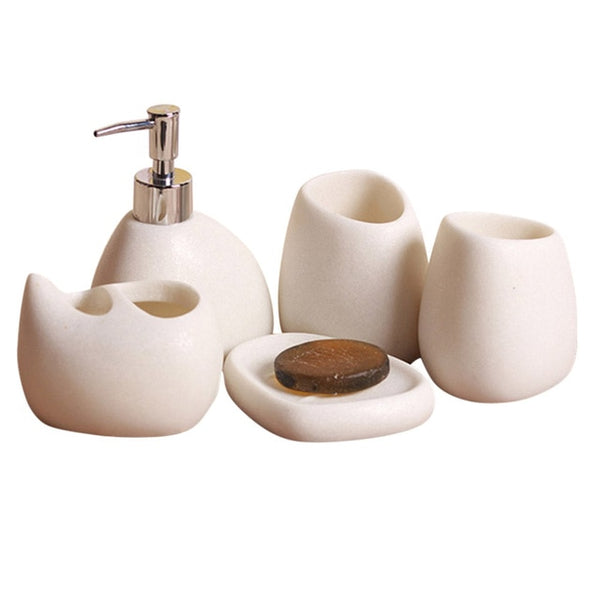 5 Pcs/Set Bathroom Accessories Sets
