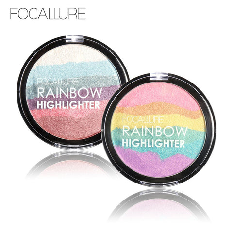 FOCALLURE Pro DIY Rainbow Highlighter Powder Palette