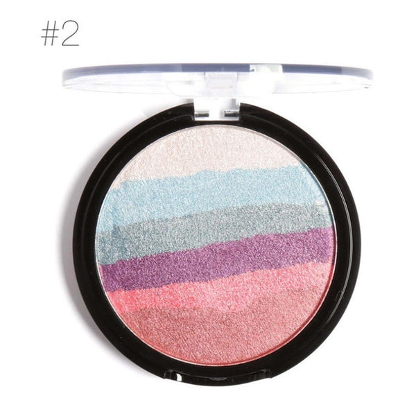 FOCALLURE Pro DIY Rainbow Highlighter Powder Palette