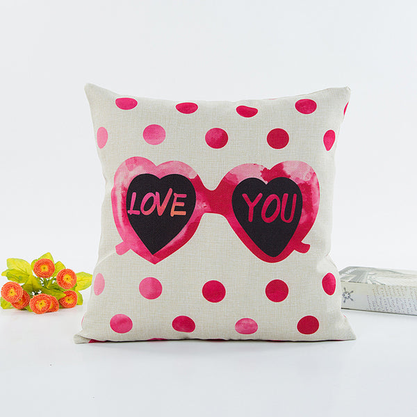 Valentine's Day Flax Pillow