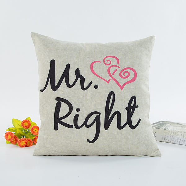 Valentine's Day Flax Pillow