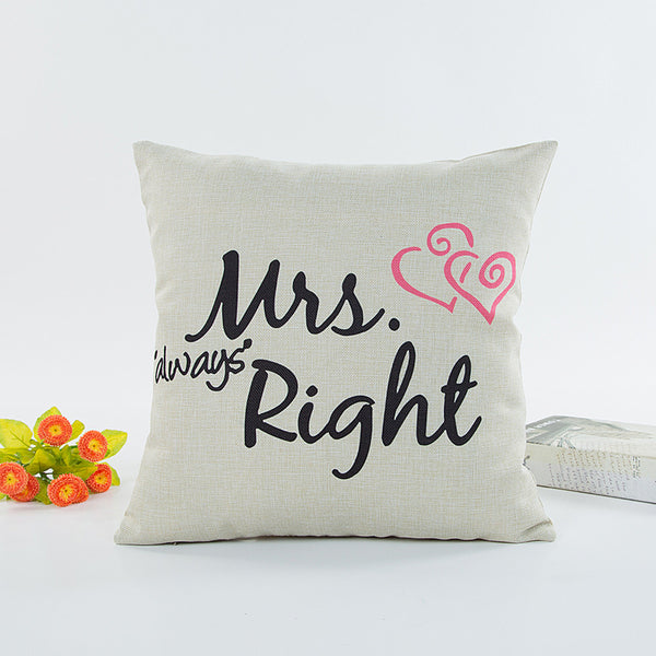 Valentine's Day Flax Pillow