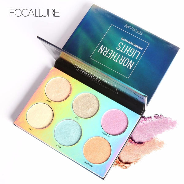 Focallure 6 Colors Face Highlighter Palette