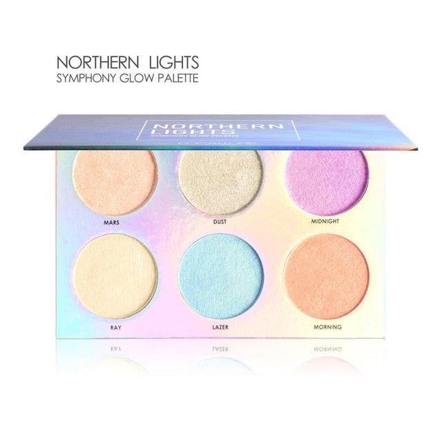 Focallure 6 Colors Face Highlighter Palette