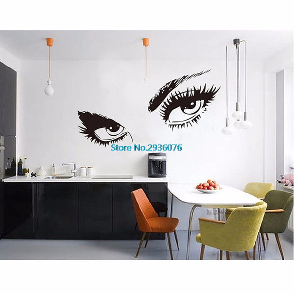 Charming Black Eyes Wall Decal