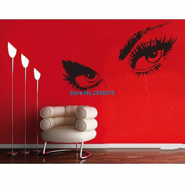 Charming Black Eyes Wall Decal
