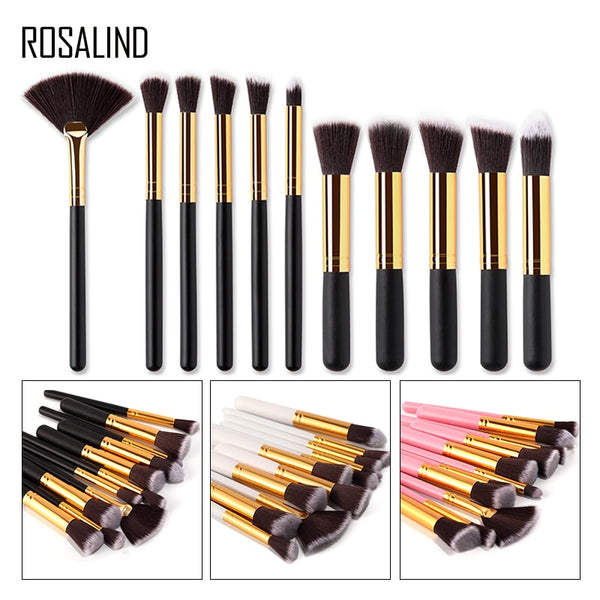 ROSALIND 11PCS eye lips face Make up Brush Set