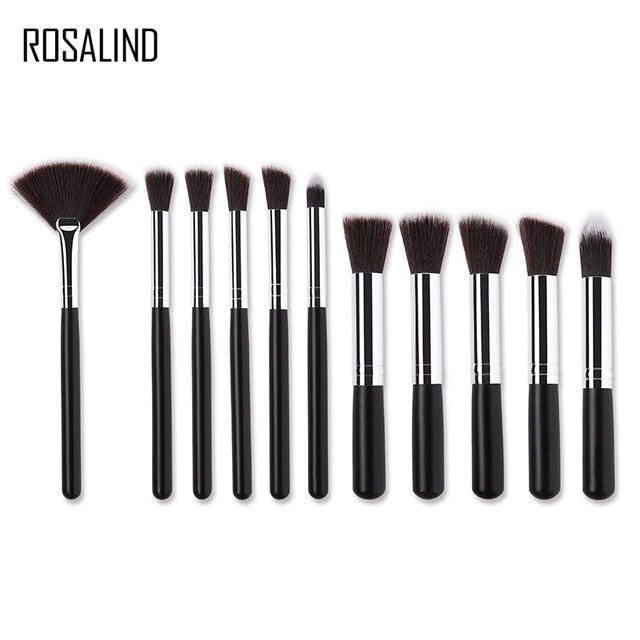 ROSALIND 11PCS eye lips face Make up Brush Set