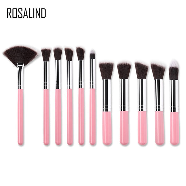 ROSALIND 11PCS eye lips face Make up Brush Set