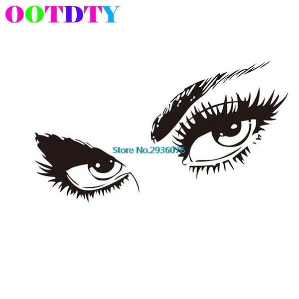 Charming Black Eyes Wall Decal