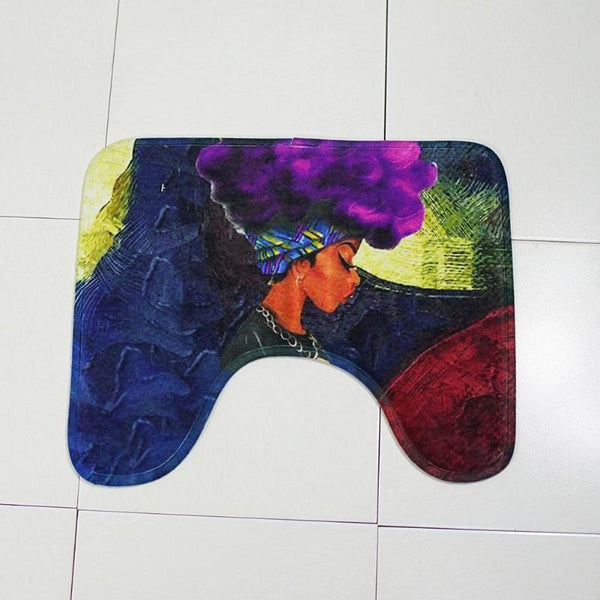 3Pcs/set New African Girl Print Bathroom Set