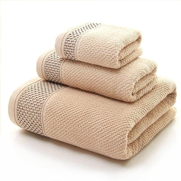 3pcs/set Cotton Towel Set