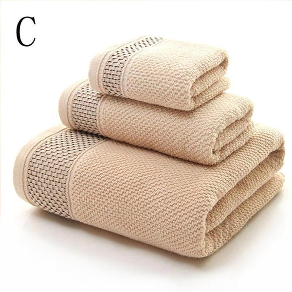 3pcs/set Cotton Towel Set