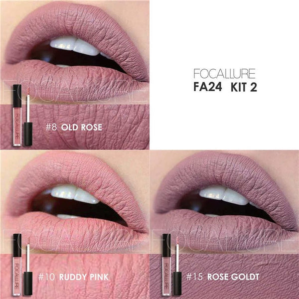 FOCALURE 3Pcs Long-lasting Lip