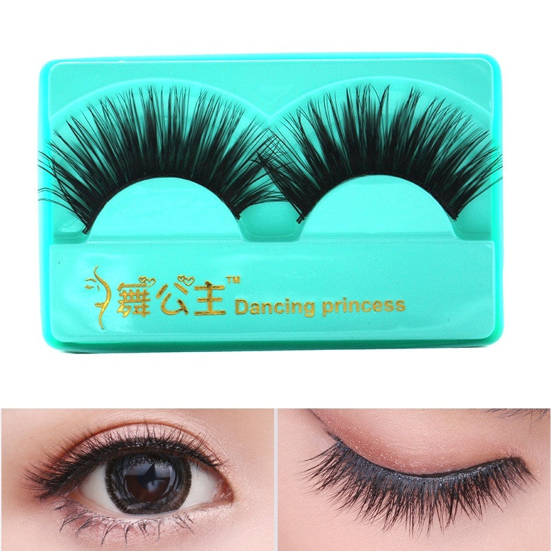 1 pair Curly Crisscross False Eyelashes