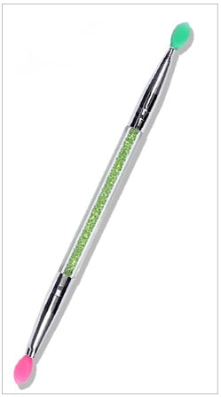 1Pc Cosmetic Makeup Double-end Silicone Eye Shadow Eyeliner Brush