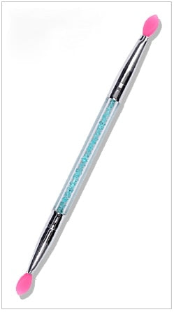 1Pc Cosmetic Makeup Double-end Silicone Eye Shadow Eyeliner Brush