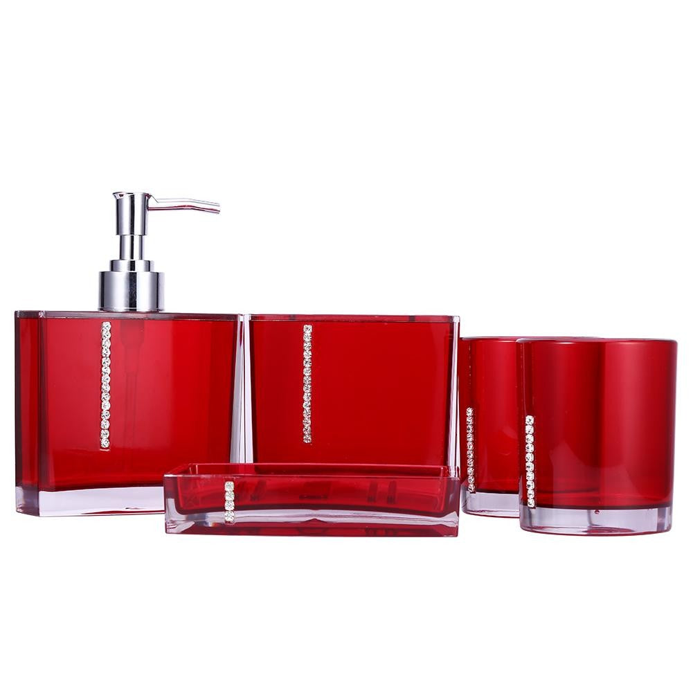 5PCS Suit Acrylic Bathroom Set