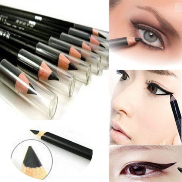 Durable 2Pcs Smooth Waterproof Cosmetic Beauty Makeup Eyeliner Pencil