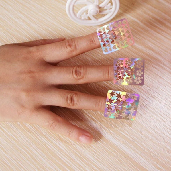 1pc Sheet Nail Vinyls Nail Art Manicure Stencil