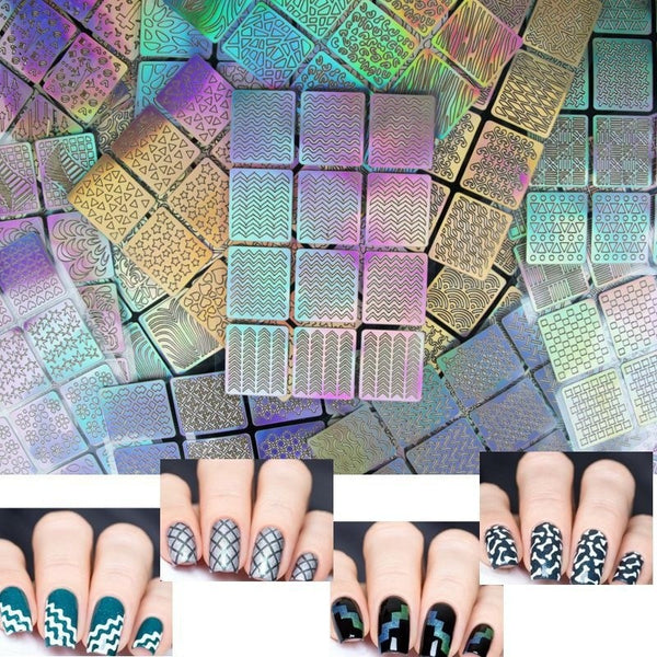 1pc Sheet Nail Vinyls Nail Art Manicure Stencil