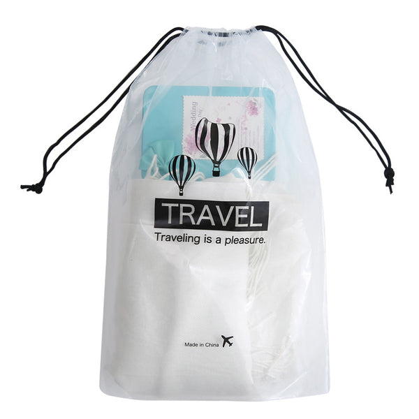 Transparent Cosmetic Bag Travel Drawstring Storage Pouch