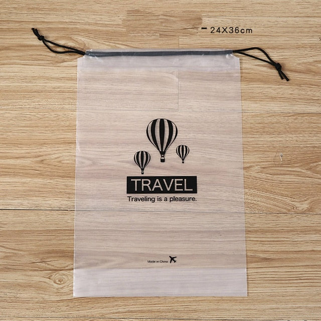 Transparent Cosmetic Bag Travel Drawstring Storage Pouch