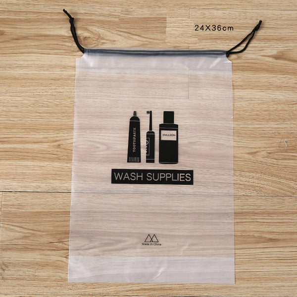 Transparent Cosmetic Bag Travel Drawstring Storage Pouch