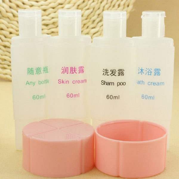 Travel Cosmetics Four-In-One Liquid Storage Bottles