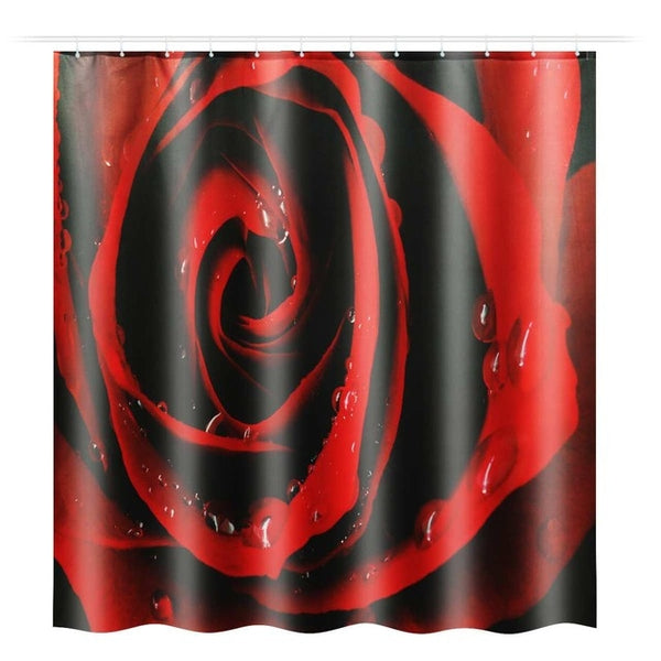 3PCS Red Rose Bathroom Set