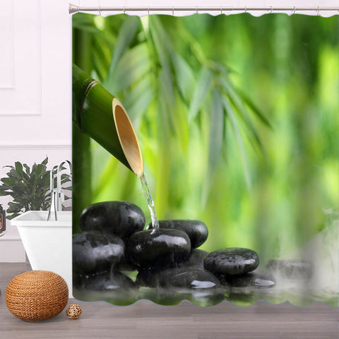 Nature Bathroom Shower Curtain Set