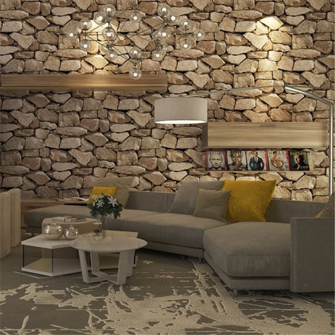 Chinese Retro Imitation Stone Wallpaper