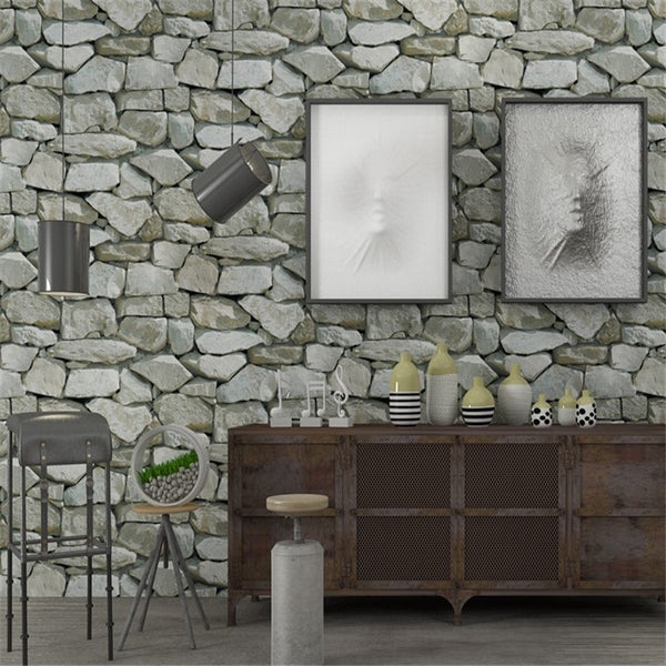 Chinese Retro Imitation Stone Wallpaper