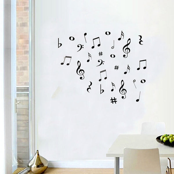New Modern DIY Musical Notes Variety Pack Wall Stickers Vinyl Decoration Decal