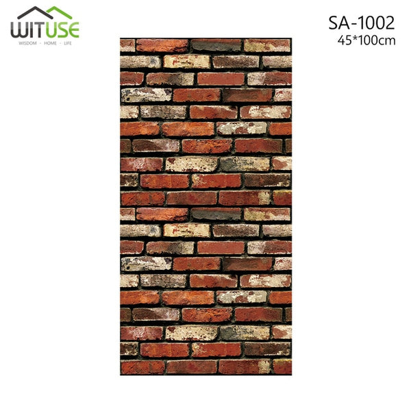 Vinyl Self Adhesive Wallpaper Brick Backdrop
