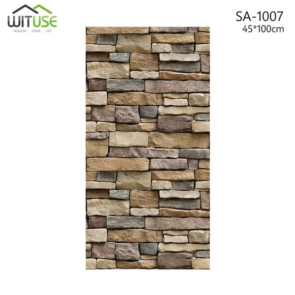 Vinyl Self Adhesive Wallpaper Brick Backdrop